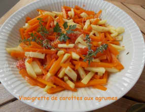 Vinaigrette de carottes aux agrumes