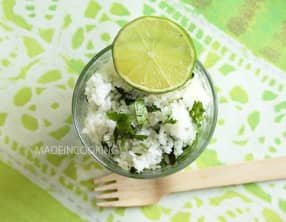 Riz à la coriandre et au citron vert