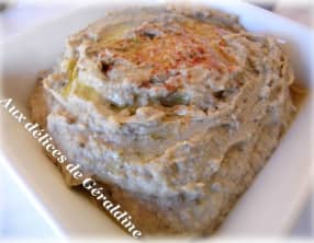 Caviar d'aubergine au fromage frais