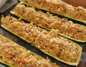 Courgettes farcies légères