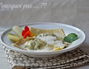 Raviolis géants aux bettes