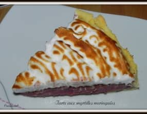 Tarte aux myrtilles meringuée