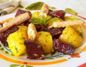 Salade de betterave rôties et pomme de terre