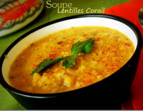 veloute de lentilles corail