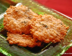 Tuiles au Parmesan et aux Noix