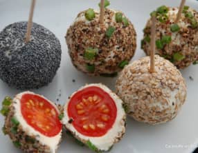 Boulettes de Tomates Cerises au Chèvre