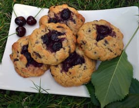 Cookies moelleux Chocolat noir et Cerises