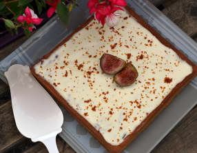 Tarte figues, chocolat blanc et spéculoos