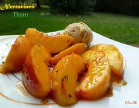 Nectarine Rôties au Thym