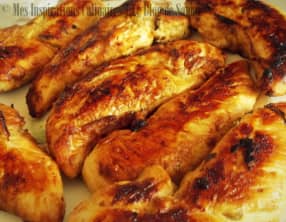 Aiguillettes de poulet marine au citron vert