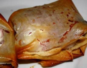 Bricks de chèvre frais, au miel de lavande, figue et pignon de pin