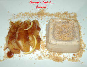 Panna cotta pralinée aux pommes Tatin