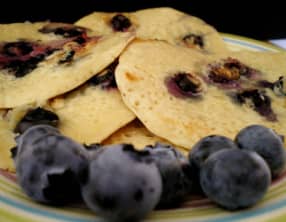Pancakes a la myrtille sans gluten