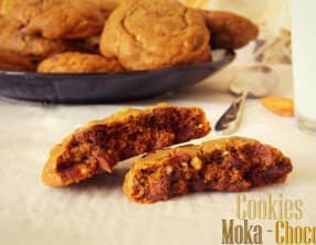 Cookies moka et pépites de chocolat