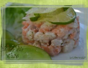 Tartare de dorade et saumon