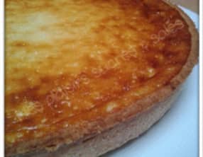 Tarte rhubarbe et fromage blanc