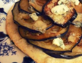 Tarte fine à l'Origan, aux Aubergines et à l'Ovinfort