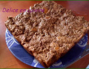 Gâteau au chocolat et au pain