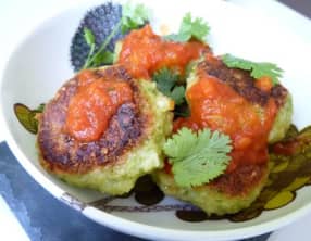 Boulettes boulgour, cantal et coriandre