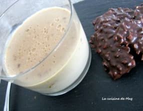 Crème dessert chocolat au lait au praliné