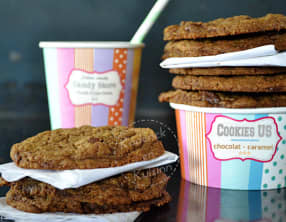 Cookies US ultras chocolat-caramel au beurre salé