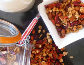 Granola aux cranberries