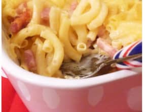 Gratin de macaroni esprit carbonara