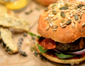 Le Burger qui vient du sud et ses frites de courgette