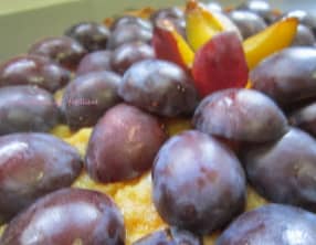 Tarte aux poires et quetsches