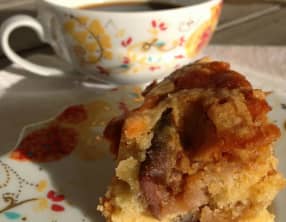 Le blondie aux figues et caramel au beurre salé