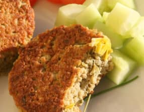 Galettes de quinoa et poireaux