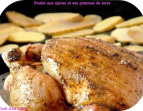 Poulet aux épices et ses pommes de terre