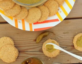 Poivronnade pimentée et sablés d'avoine