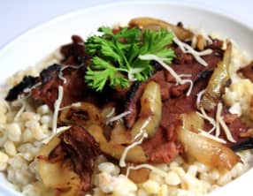 blé gourmand au canard fumé