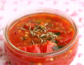 Chutney de tomates à l'indienne