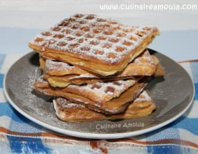Gaufres gourmandes au spéculoos