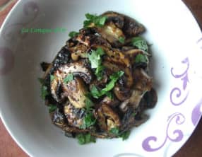 Salade de champignons grillés