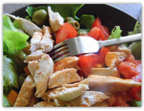 Salade composée au poulet