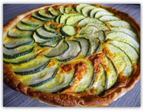 Tarte à la courgette au curcuma