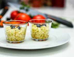 Tartare de pommes à l'anis et coriandre fraîche