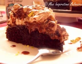 Gâteau au chocolat meringué