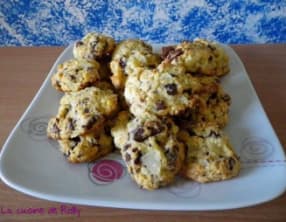 Cookies poire et chocolat au lait