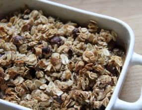 Crumble sain et léger aux quetsches