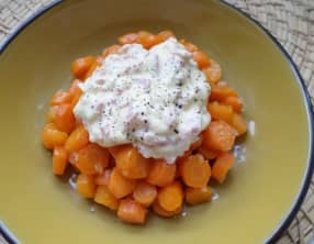 Carottes carbonara
