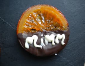 Tranches d’oranges confites au chocolat