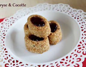 Petits Gâteaux Sésame et Confiture