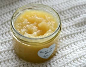 Douce compote pommes, poires, vanille