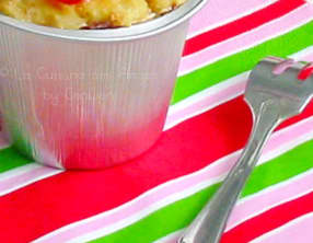 Gâteau de pain rassis salé au jambon et tomates cerises