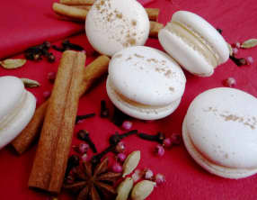 Macarons chai et chocolat blanc