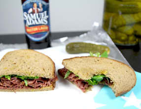 Sandwich au pastrami et cresson